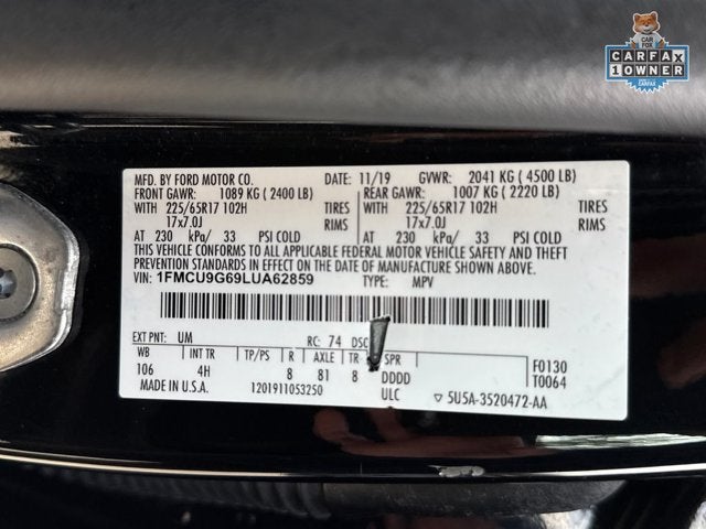 2020 Ford Escape SE