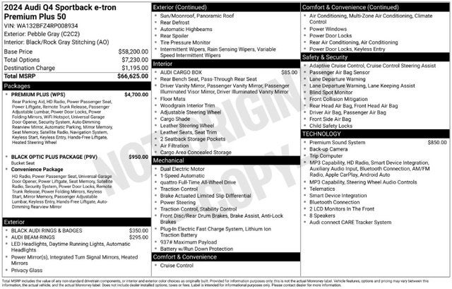 2024 Audi Q4 e-tron Sportback Premium Plus