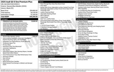 2025 Audi Q3 S line Premium Plus