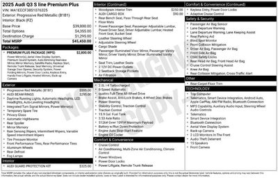 2025 Audi Q3 S line Premium Plus