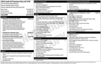 2024 Audi A3 Premium Plus