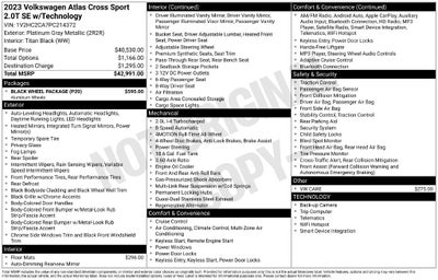 2023 Volkswagen Atlas Cross Sport 2.0T SE w/Technology