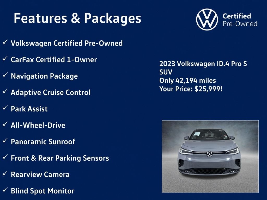 2023 Volkswagen ID.4 Pro S