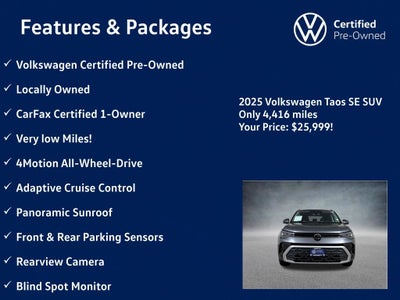 2025 Volkswagen Taos 1.5T SE