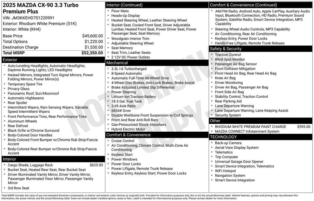 2025 Mazda Mazda CX-90 3.3 Turbo Premium Plus