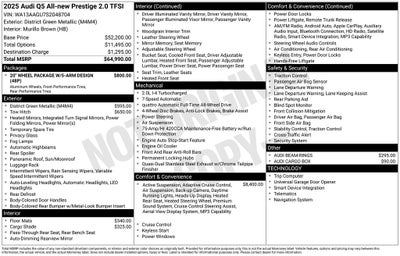 2025 Audi Q5 2.0T Prestige quattro