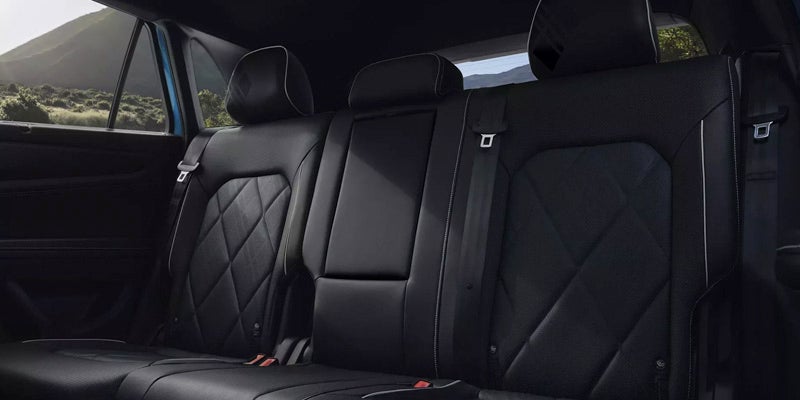 Black leather rear seats